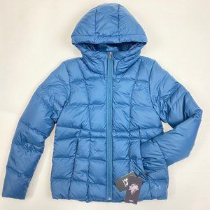 Under Armour Women's 600 Down Hooded Jacket Small‎ Blue 1342814 sample